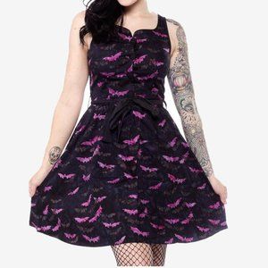 ✨️PRICE DROP✨️ Out Come the Bats Dress Goth Halloween Blk Purp